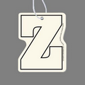 Letter "Z" Air Freshener Tag